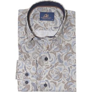 Eden Valley - Lange mouw overhemd - Heren - XXL - Gebroken wit - Katoen - 514998 Modern fit