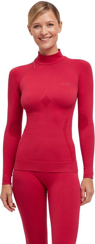 FALKE - Baselayer Shirt Maximum Warm - Functioneel Materiaal - Roze - Lange Mouwen