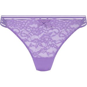 Hunkemöller Dames Lingerie String Sully - Paars - maat XS