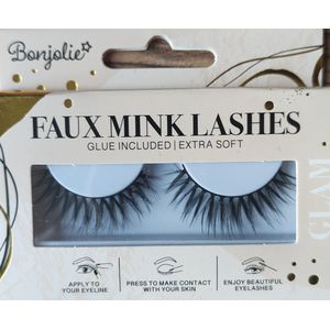 Premium kunst wimpers - feestwimpers - nep wimpers - mooie wimpers - party wimpers - festival wimpers - zwarte kunst wimpers - premium eye lashes - inclusief lijm