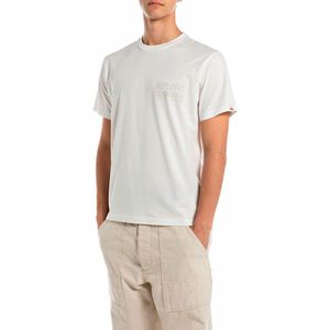 Replay - M3227 .000.23732p - T-shirt - Wit - Heren