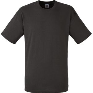 Fruit Of The Loom Heren Valueweight T-shirt met korte mouwen (Charcoal)