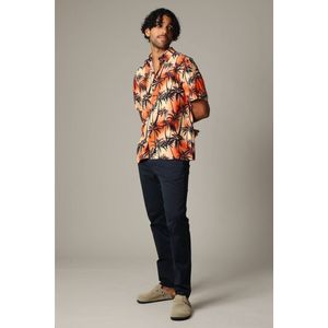 DEELUXE Oversized viscose overhemd met kleurrijke tropische print L