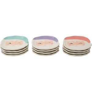 Kerstbord - 3D Kerstman Bord in Pastel – Voor een Knipoog van de Kerstman op Jouw Tafel!