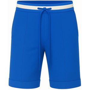 Stella Fiora – Luxe Kobaltblauwe Travelshort met Sportieve Tailleband