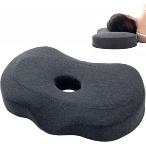 Zijslaapkussen - Piercing Kussen - Oorpiercing Kussen Voor Zijslapers - Traagschuim Kussen - Ergonomisch - Kussen Met Gat Voor Oor - Donut Kussen Piercing - Tegen Oorpijn - 55x 35x 9x 7cm - Ringkussen - Wasbare - Afneembare - Huidvriendelijk