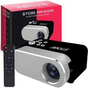 STOBE® Mini Beamer - Projector - 55 ANSI lumen - HDMI - Ingebouwde Speaker - Budget beamer - Budget Mini Projector - Kindercadeau - Beste beamer voor kinderen - Beamer voor kinder kamer.