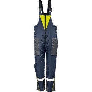 SIR SAFETY FREEZER Bib-Trousers Heren, Blauw - Bescherming Tot -60°C - Reflecterende Band - Kniebeschermers