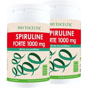 Phytoceutic Spirulina Forte 1000 mg Verpakking van 2 x 100 Tabletten