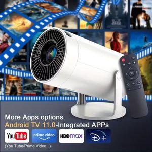 SWGOTA Mini Projector, Android 11.0 Systeem, 4K Projector met WIFI 6 en BT 5.2, 4K Decodering, Native 1080P, Slimme Projector met Automatische Keystone, Compatibel met Telefoon/Laptop/TV Stick, Thuisfilm Kijken