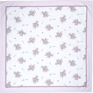 Vierkant Tafelkleed 100*100 cm Wit, Groen, Paars Katoen Vierkant Lavendel Tafellaken Tafellinnen Tafeltextiel
