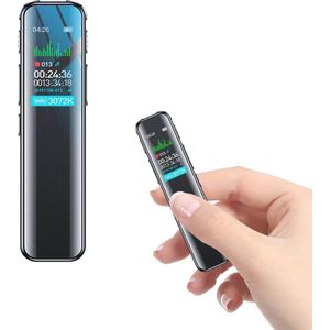 64 GB Digitale Spraakrecorder met Spraakbesturing en USB-Oplaadfunctie voor Lessen en Vergaderingen