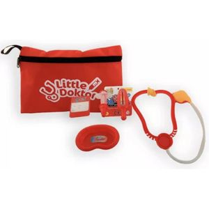 Dokter Speelset - In Tasje - 6 Delig - Speelgoed - Leerzaam - Interactief - Speelgoed Dokter - Kinderen - Carnaval - Rollenspel - Handig Voor Onderweg - Cadeau - Little Dokter - Vanaf 3 Jaar