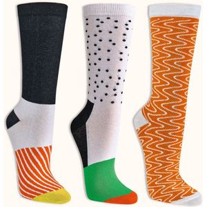Katoenen herensokken 42-47 | damessokken 36-41 | Thema: Sushi | happy socks printjes | per set = 2 paar