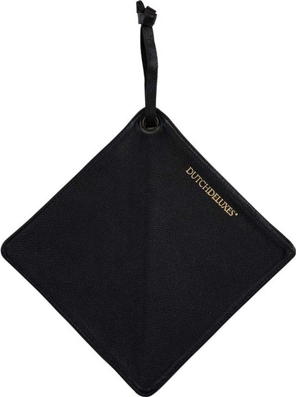 Dutchdeluxes - Handgemaakt - Pannenlap - Zwart - Hittebestendig tot 240°C