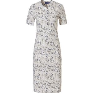 Pastunette - Safari - Nachthemd - Maat 50 - Wit/Beige - Katoen/Modal