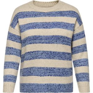 ONLY CARMAKOMA - Cardundee Life LS Seq Stripe O-neck Knt - Gebreide Pullover - Dames