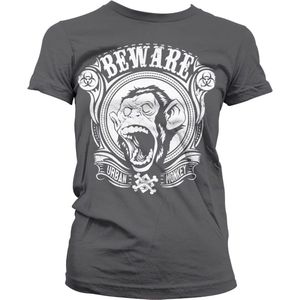 Hybris Urban Monkey Girly T-Shirt Damen Dark-Grey-S