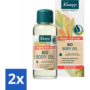 2 x Kneipp - Huidolie - Bio - Voor striae & littekens - 100 ml - Huidolie - Striae - Littekens - Droge Huid - Biologische Oliën