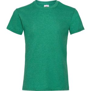 Fruit Of The Loom Meisjes Kinderen Valewewight T-shirt met korte mouwen (Retro Heater Groen)