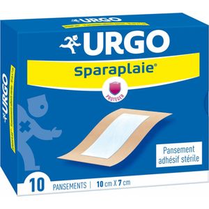 Urgo - Sparaplaie - Klevend Verband - Steriel - 10 x 7 cm - 10 Verbandmiddelen