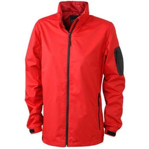 James and Nicholson Vrouwen/dames Windbreker (Rood/zwart)