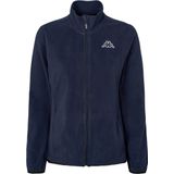 Kappa - Fleece Jas - Marine/Wit - Normale Pasvorm - Lange Mouw