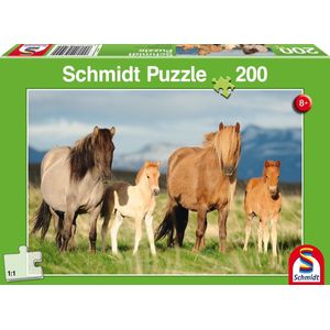 Schmidt puzzel Paardenfamilie - 200 stukjes - 8+