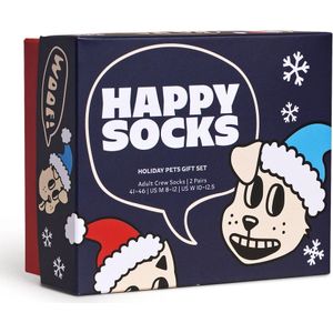 Happy Socks - 2-Pack Holiday Cat & Dog Gift Set - Unisex - Sokken