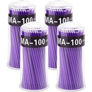 400 stuks Wattenstaafjes en Microbrushes voor Wimperverlenging en Make-up Accessoires