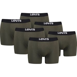 BOXERS 6-pack Levi's effen herenboxershorts, gemaakt van biologisch katoen