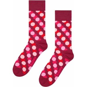 Happy Socks - Big Dot Shade - Huissokken - Dark Red