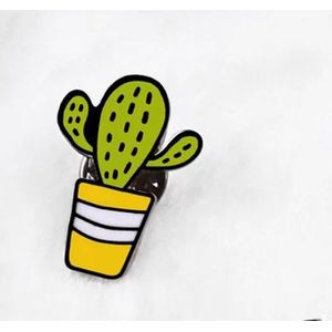 Akyol - cactus Broche | Broche | woestijn | desert | Cadeau - enamel broche -broche pins -kledingspeld – pin - Bedankje – leuke broche -verjaardag cadeau - cadeau