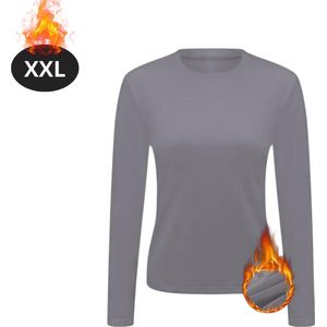 Bovista Thermokleding Dames - Thermoshirt - Polyester - Winter - Lange Mouwen - Lood - XS