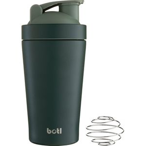 Proteinshaker EcoBotl - 500ml - Green - Eiwitshaker - Roestvrijstaal - Herbruikbaar - Duurzaam - Shakebeker - Protein - RVS - Supplementshaker