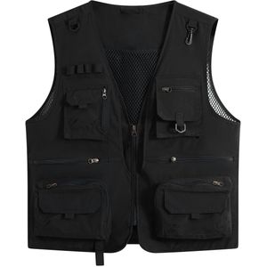 YOUTHUP Herenvest met meerdere zakken - Mesh voering - XL