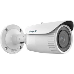EtiamPro Cilindrische IP-netwerkcamera, bewakingscamera, 2 MP, IR-leds, nachtzicht 30 m, gemotoriseerde varifocale lens, WDR-technologie, PoE-functie, app Guarding Vision, voor binnen en buiten, wit