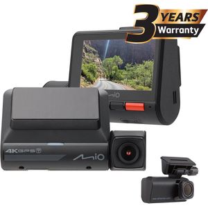 Mio MiVue 956WD 4K UHD + 1080p HDR dual dashcam - Wi-Fi - GPS - flitspalen - achtercamera