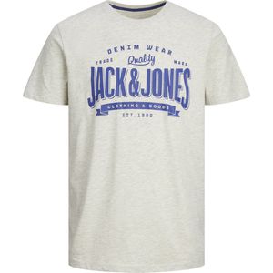 JACK&JONES JJELOGO TEE SS O-NECK 1 COL MEL AW23 SN Heren T-shirt - Maat S