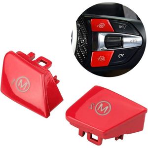 1 Paar Auto Stuurwiel M1 M2 Mode Switch Knop voor BMW M3 M4 F80 F82 F83 - rood