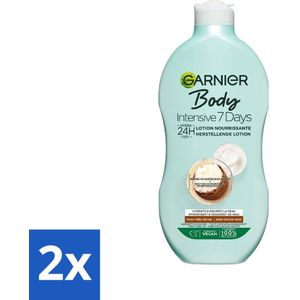 Garnier - Body - Bodylotion - Intensive 7 Days - Herstellend - Karitéboter & Probiotica - 400 ml - Voordeelverpakking - 2 stuks