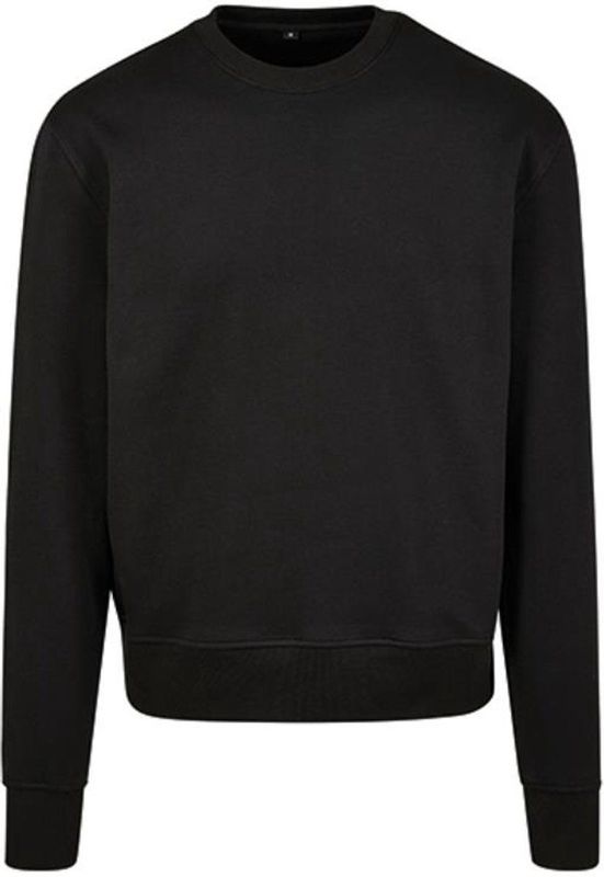 Build Your Brand - Premium Oversized Crewneck Sweater - Zwart