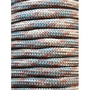 Paracord bruin grijs groen 4 mm