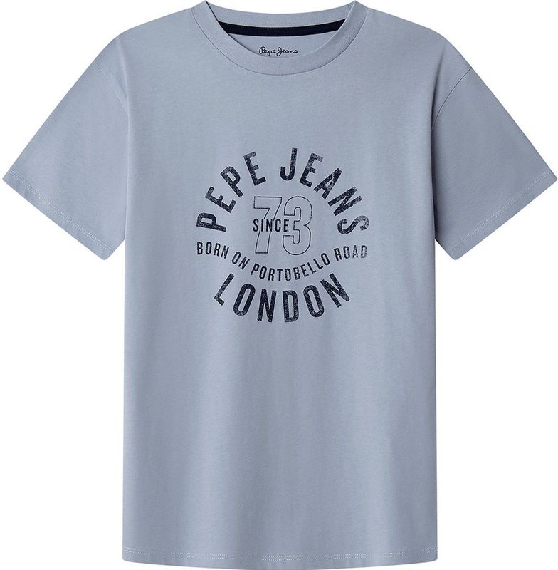 Pepe Jeans - Newman - T-shirt - Blauw - Korte Mouwen - Jongens