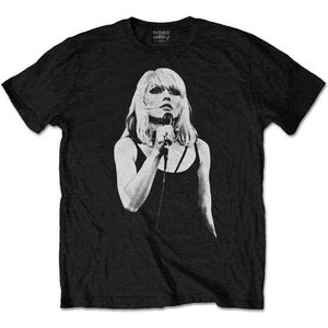 Blondie - Open Mic. Heren T-shirt - S - Zwart