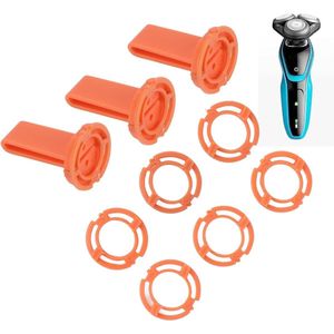 Allecto plus - Bladborgringen 12 stuks voor scheerkophouders & meshouder - geschikt voor Philips S9000 S8000 S7000 RQ12-serie - reserveaccessoires voor Philips Scherkop