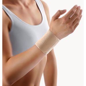 Bort polsverband, elastisch met velcrosluiting, beige, ref. 112110, maat 1 (polsomtrek <17 cm)