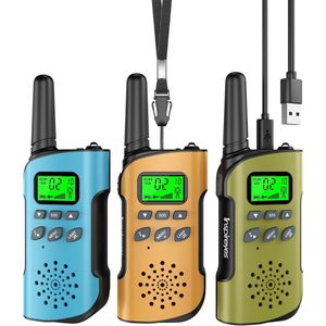 Oplaadbare walkietalkies voor kinderen 3-12 jaar - 48 uur werktijd - Perfect voor buitenspelen, wandelen en kamperen