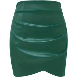 Livano Leren Rok - Broek - Legging - Dames - Jurk - Latex - Groen - Maat M