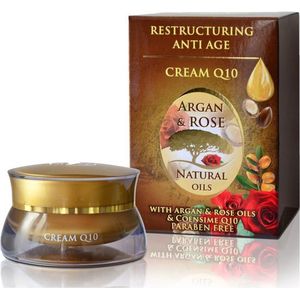 Anti-Age Crème Q10 Argan & Rose 40 ml | Bulfresh Cosmetics